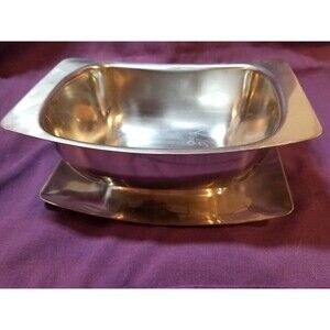 MCM Stelton Denmark 18/8 Stainless Steel Gravy Boat  Mid Century Modern